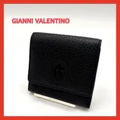 GIANNI VALENTINO バレンティノ コインケース 黒 二つ折り財布のサムネイル