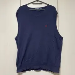 Ralph Lauren ネイビー Vネック ベスト ラルフローレン