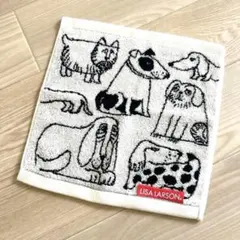 LISA LARSON 犬 スケッチドッグ タオルハンカチ ミニタオルのサムネイル