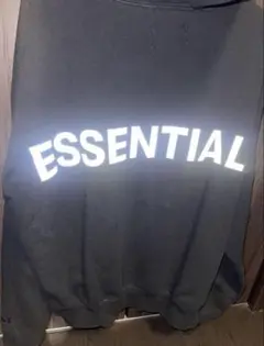 ESSENTIALS ブラック パーカーM