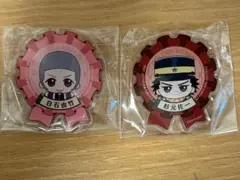 ゴールデンカムイ　おなまえアクリルバッジ　白石由竹　杉元佐一