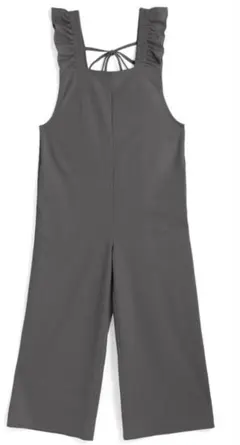 ショルダーフリルバックリボンオールインワン