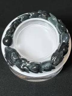蒼翠の龍神】高品質翡翠 ドラゴン彫刻ブレスレット A貨 ミャンマー産
