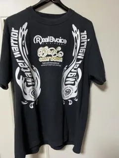 RealBvoice プリントTシャツ ブラック
