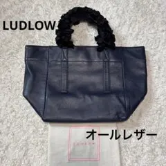 ラドロー オールレザー グレープハンドル トート ネイビー - メルカリ