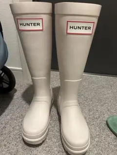 HUNTER 　長靴　ホワイト 値下げ‼️のサムネイル