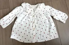 【H&M】ベビーいちご柄ブラウス size86