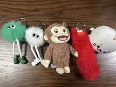 カラフルキャラクターキーホルダー5個セット