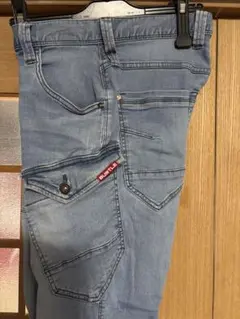 BURTLE デニムカーゴパンツ ライトブルーのサムネイル