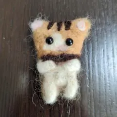 初心者　羊毛フェルト　ネコのサムネイル