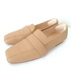 23.5 美品 クラークス ローファー ベージュ レザー ドライビングシューズのサムネイル