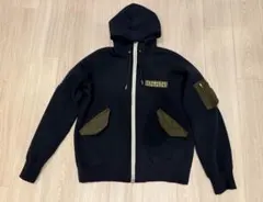 即日発送 sacai ジップアップパーカー ネイビー サイズ2