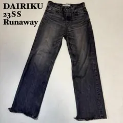 DAIRIKU ストレート デニムパンツ ブラック 23SS Runawayのサムネイル