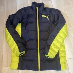PUMA ダウンコート 160 ネイビー/イエロー