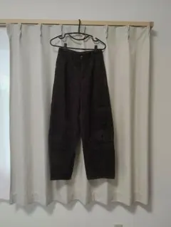 GU コーデュロイバレルレッグパンツ Sサイズ ブラウン