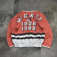 古着 80's Disney 60周年記念 リバーシブル スウェット ショート丈