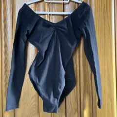 黒いオフショルダー バレエレオタード　Mサイズ