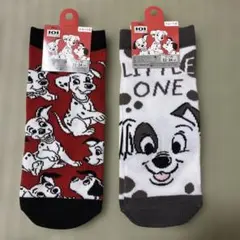 ①101匹わんちゃん靴下2点セット