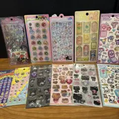 ボンボンドロップシール　平成はっぴーフォン　おはじきシール11点まとめ売り