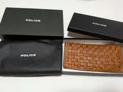 箱付き　POLICE　ポリス　MESH2　長財布　キャメル
