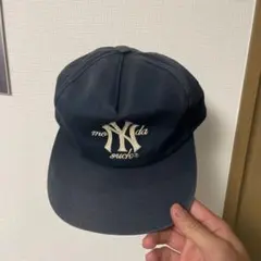 monday suckネイビー ベースボールキャップ ニューヨークヤンキース