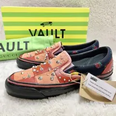 【廃盤　新品箱付】 VANS VAULT スリッポン ベルベット 黒　27.5 VANS VAULT - 新品 VANS VAULT OG CLASSIC SLIP-ON LX 27.5の通販 by