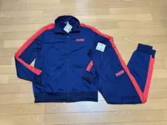 プーマ ジャージ セットアップ 紺赤 メンズ Mサイズ PUMA T7ジャージ