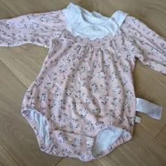 モイモルン　花柄 ロンパース 襟付き ピンクのサムネイル