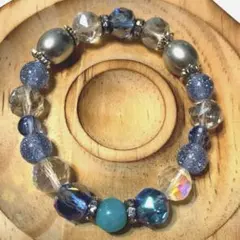 ハンドメイド　ブレスレット　シェルパールビーズ