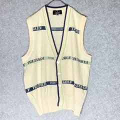 良品✨トラサルディ（L）ベスト☘️チョッキ/カーディガン/ゴルフ/スポーツ