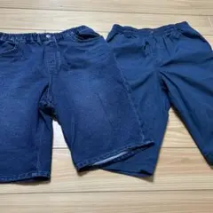 150cm 男の子　半ズボン　まとめ売り　ダークブルー ハーフパンツ　ユニクロ