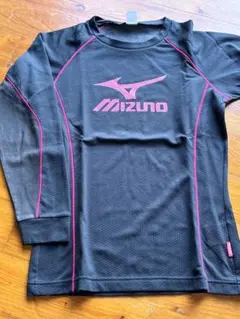 Mizuno 長袖シャツ ブラック/ピンクS