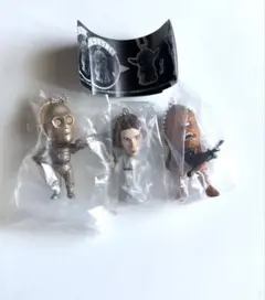 STARWARS プラプラマスコット　ガチャ　C3PO レイア　チューバッカ