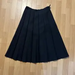 ウール100% フレアスカート　黒