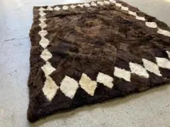 スペイン製 ムートンラグ ヴィンテージラグ 160×120cm シープスキンのサムネイル
