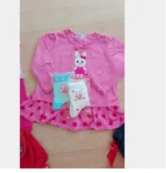 ミキハウス　ロンティー　チュニック　ワンピース 風