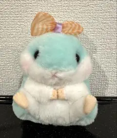 【即日発送可！】ころはむコロン　ぬいぐるみ　ハムスター　リボン　ミントカラー