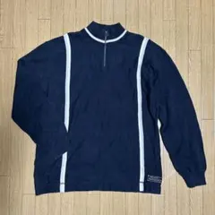 インド製/BURTON/バートン/ロゴ/コットン/ニット/ハーフジップ/Lのサムネイル
