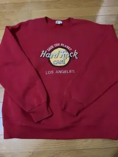 Hard Rock Cafe 赤トレーナー Sturdy Sweats