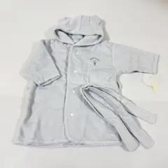 新品未使用　タグ付　ジェラートピケ　ベビーバスローブ 水色