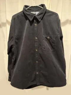 FieldCore コーデュロイシャツ ダークグレー 裏起毛