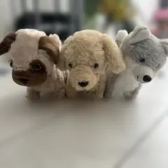 歩く鳴く、尻尾ふりふり　ぬいぐるみ 3体セット　動作確認済み