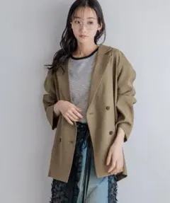 ホップサックジャケット　ブラウン