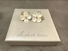 【新品未使用】elizabeth bower ペタルフラワーイヤリング　結婚式