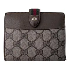 ヴィンテージGUCCI 二つ折り財布 GGスプリーム シェリーライン