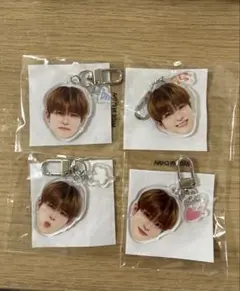 treasure アサヒ カプセルトイ 顔アクキー 喜怒哀楽コンプリート