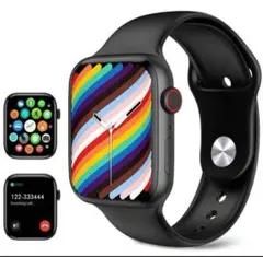 Microwear スマートウォッチ 1.92インチ ブラック スポーツモード