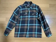 Patagonia ネルシャツ　Mサイズ　ブラウン/ターコイズチェック