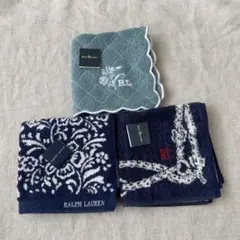 Ralph Lauren タオルハンカチ 3枚セット