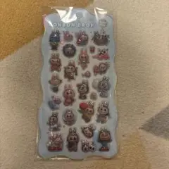 LABUBU ボンボンドロップシール 水なしタイプ 1枚